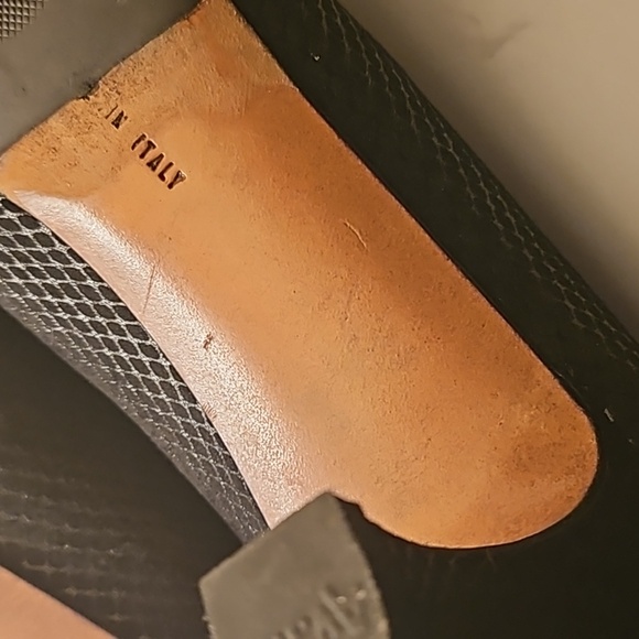 Vintage Salvatore Ferragamo Textured Suede Heels - Picture 4 of 5